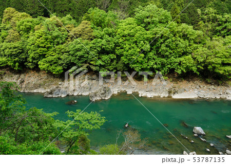 トロッコ列車　保津峡　 53787135