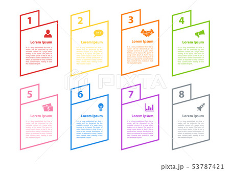 Infographic design business concept with 8 steps 53787421