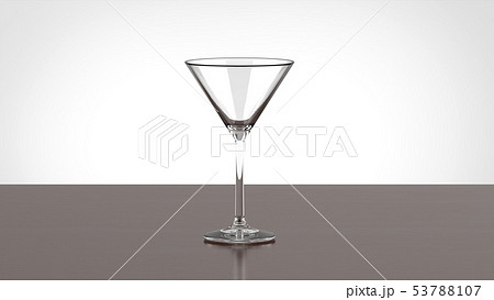 カクテル グラスのアイコン 影反射設計 ベクトル図 ストックベクター