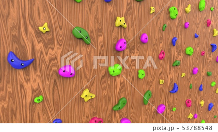 ボルダリングウォール ウッド アングル 寄り ボルダリングウォール ウッド アングル 寄り 53788548