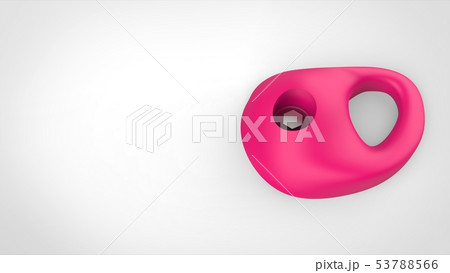 クライミングホールド 赤 右のイラスト素材