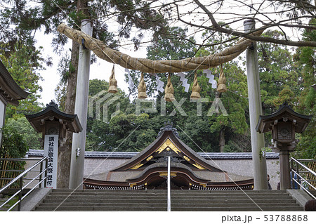 大神神社拝殿前の大しめ縄 大神神社拝殿前の大しめ縄 53788868