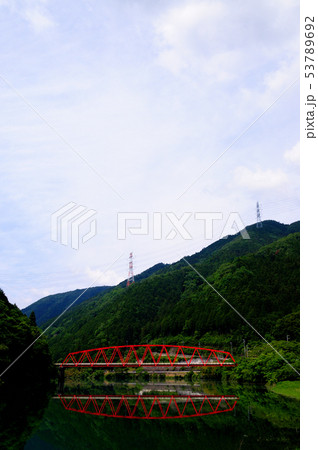 赤い橋　木曽川 53789692