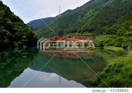 赤い橋　木曽川 53789693