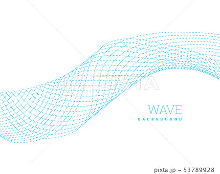 Abstract waves from lines. Blend design. Vector illustration on white 53789928