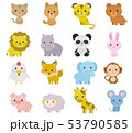 かわいい動物の全身 イラスト 53790585