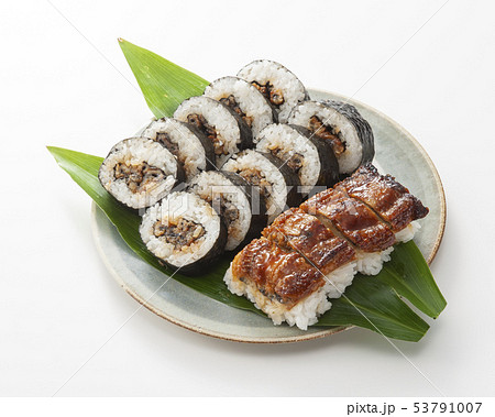 穴子の巻き寿司と押し寿司 53791007