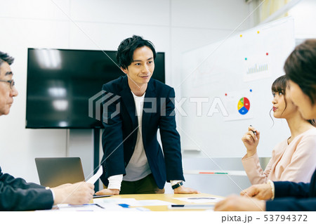会議 打合せ ミーティング プレゼン 会議 打合せ ミーティング プレゼン 53794372