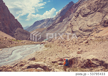 Hike in Fann mountains 53795433