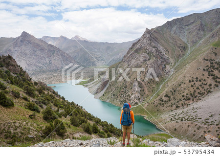 Hike in Fann mountains Hike in Fann mountains 53795434
