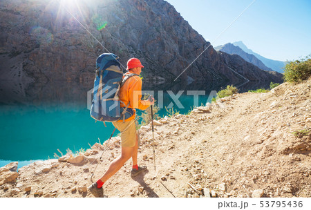 Hike in Fann mountains 53795436