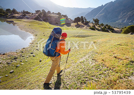 Hike in Fann mountains Hike in Fann mountains 53795439