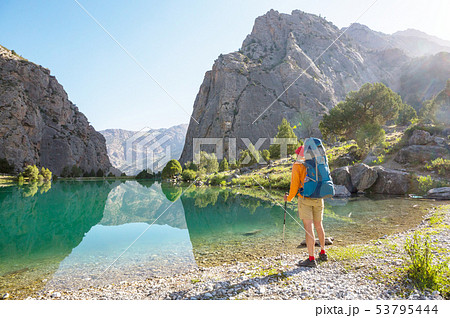 Hike in Fann mountains 53795444