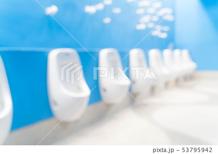 abstract blur in men toilet 53795942