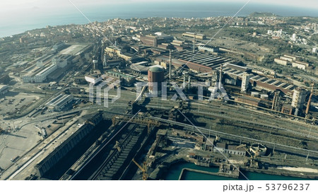 Aerial view of port and city of Piombino, Italy Aerial view of port and city of Piombino, Italy 53796237