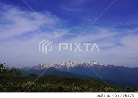 大日ヶ岳山頂からの白山 大日ヶ岳山頂からの白山 53796279