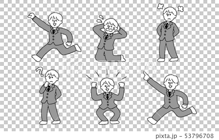 会社員男性セット(シンプル） 53796708