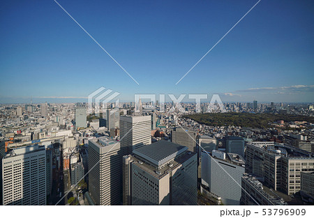 日本の東京都市景観 新国立競技場や東京タワー、東京スカイツリー、六本木ヒルズなどを望む 日本の東京都市景観 新国立競技場や東京タワー、東京スカイツリー、六本木ヒルズなどを望む 53796909