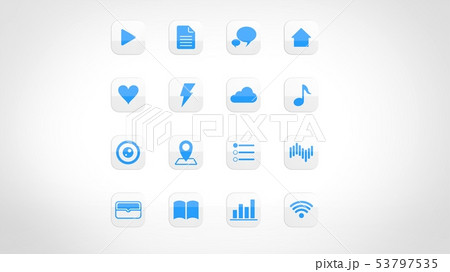 アプリケーションアイコン　白　正面 53797535