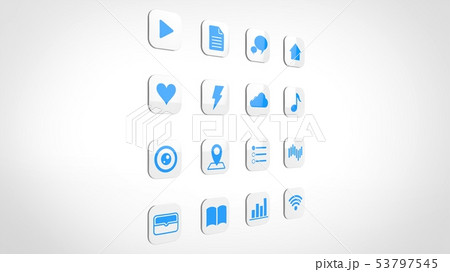 アプリケーションアイコン 白 アプリケーションアイコン 白 53797545