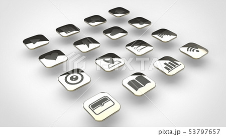 アプリケーションアイコン ゴールド アプリケーションアイコン ゴールド 53797657