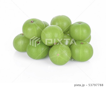 Indian gooseberry isolated on white background 53797788