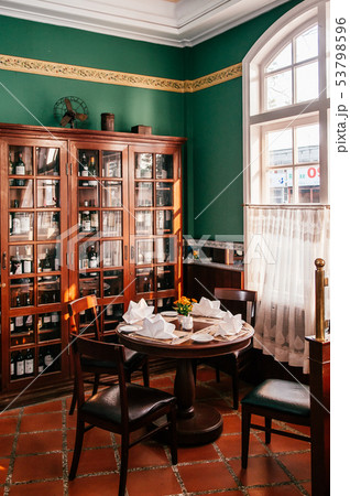 Vintage classic colonial restaurant dining room 53798596