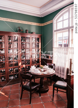 Vintage classic colonial restaurant dining room 53798597