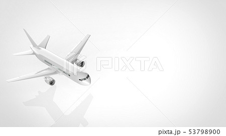 飛行機 離陸 左のイラスト素材
