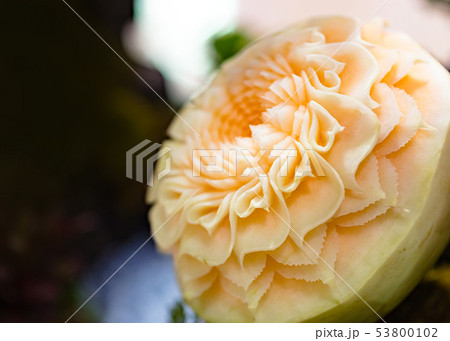 Fruit and vegetable carvings, Display thai fruit 53800102