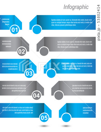 Info-graphic design template.  53802414