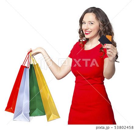 Young woman shopping 53802458