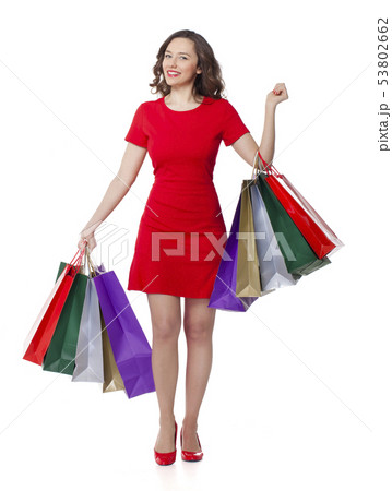 Young woman shopping Young woman shopping 53802662