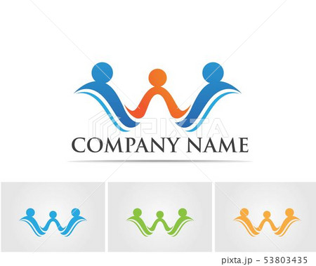 Adoption Community, network and social icon design 53803435