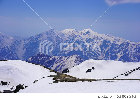 白馬岳からの毛勝三山 53803563