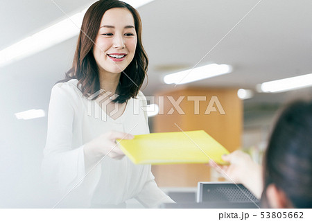 OL 女性 ビジネス 仕事風景 53805662