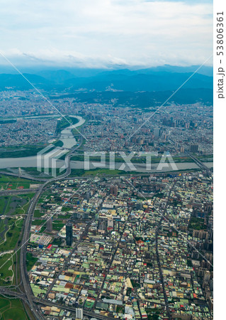台湾 台北市街地航空写真 53806361