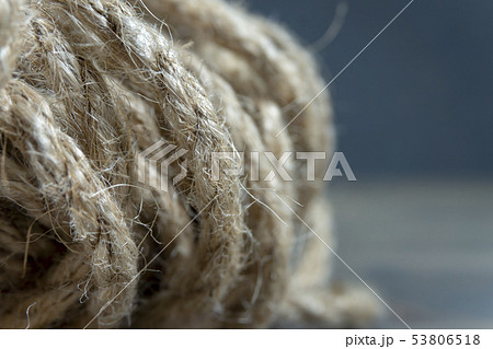 Jute twine in close-up Jute twine in close-up 53806518