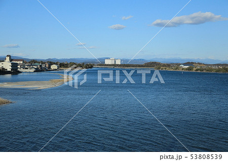 東海道新幹線からの車窓風景 浜名湖 東海道新幹線からの車窓風景 浜名湖 53808539