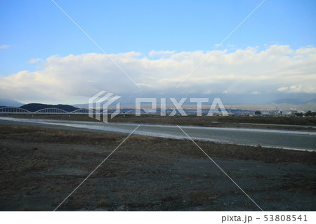 東海道新幹線からの車窓風景 富士川 東海道新幹線からの車窓風景 富士川 53808541