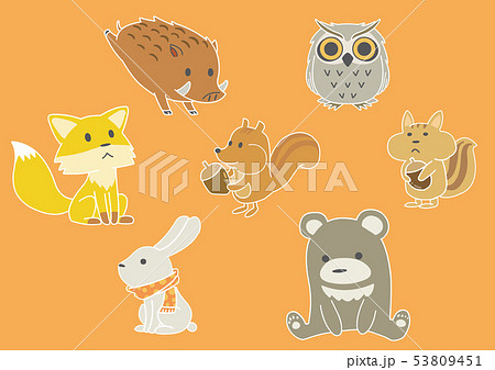 いろいろな動物のセット 53809451