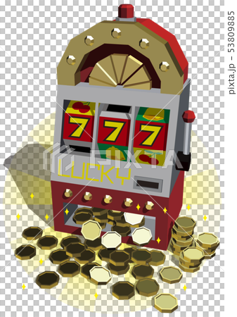 Vector illustration design layout ai eps slot machine jackpot 777 53809885