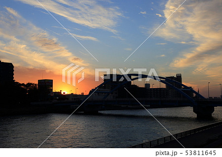 隅田川夕景・尾竹橋【東京都足立区】 隅田川夕景・尾竹橋【東京都足立区】 53811645