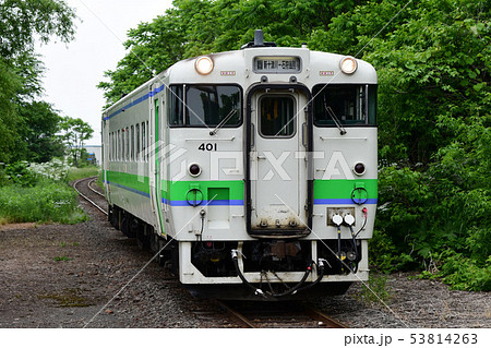 新十津川駅に入る札沼線キハ40 53814263