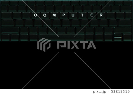 The word “ COMPUTER " on blank computer keyboard. The word “ COMPUTER " on blank computer keyboard. 53815519