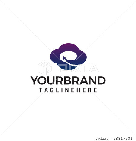 fast cloud logo design concept template vector 53817501