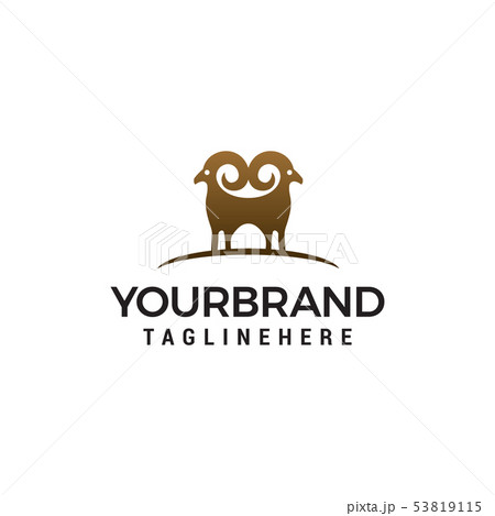 sheep logo design concept template vector sheep logo design concept template vector 53819115