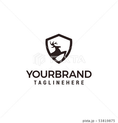 deer shield Logo Template vector illustration deer shield Logo Template vector illustration 53819875