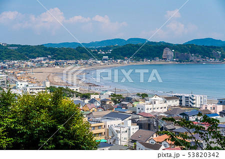 神奈川県 由比ガ浜海水浴場 神奈川県 由比ガ浜海水浴場 53820342