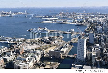 日本の横浜都市景観 横浜港などを望む=2019年(平成31年)1月27日撮影 日本の横浜都市景観 横浜港などを望む=2019年(平成31年)1月27日撮影 53821177